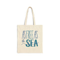 “As Free As The Sea” Canvas Beach Tote Bag