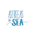 As Free As the Sea Sticker