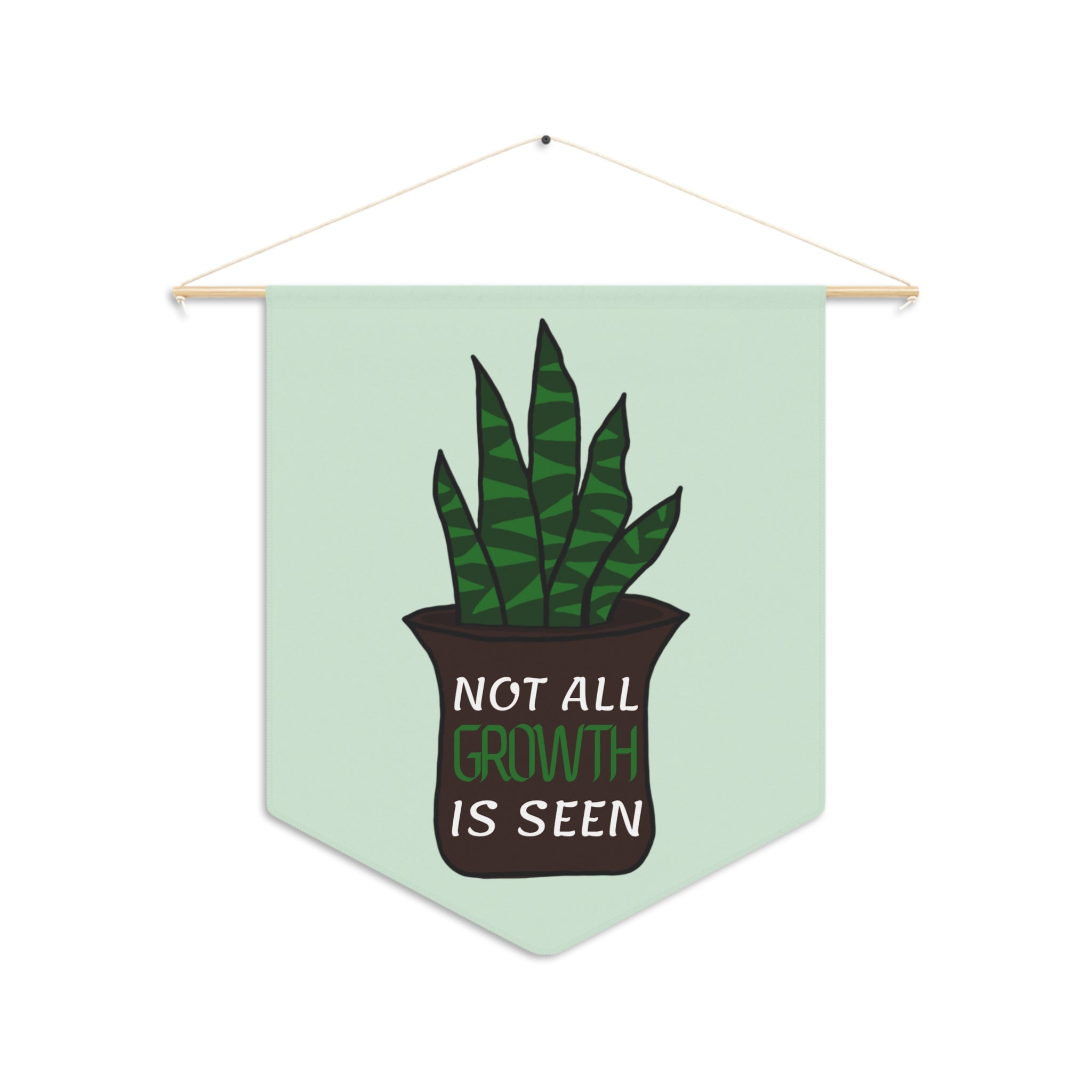 Pennant Wall Flag - Plant Quote Decor
