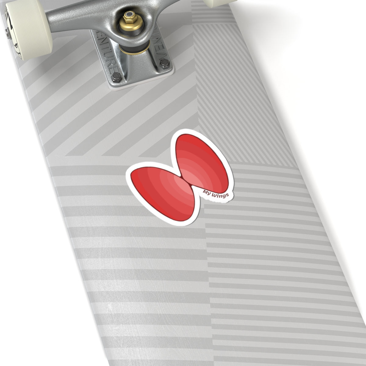 Red Butterfly Wings Kiss-Cut Sticker – Cute Laptop & Journal Decal