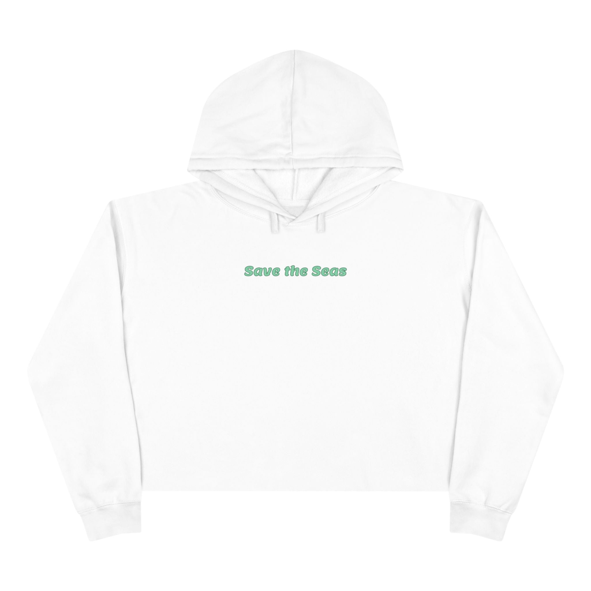Save the Sea Crop Hoodie