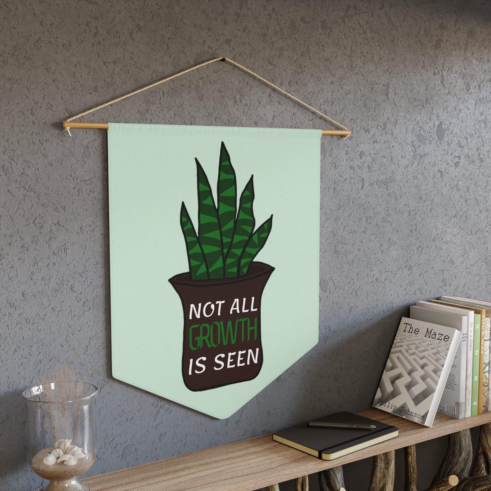 Pennant Wall Flag - Plant Quote Decor