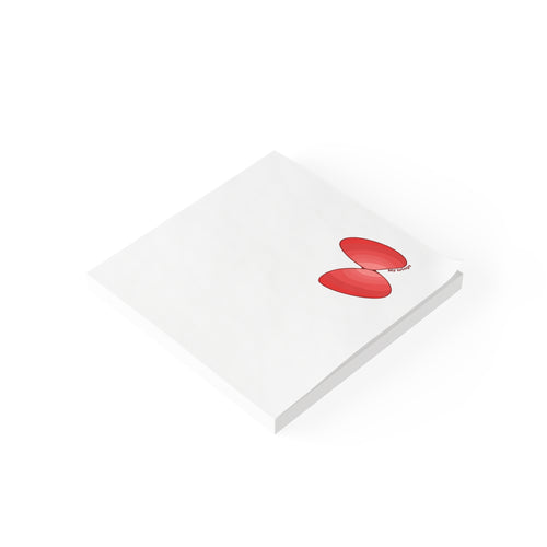 Butterfly Corner Post-it Note Pads — Cute Red Butterfly Sticky Notes