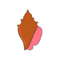 Conch Shell Kiss-Cut Sticker