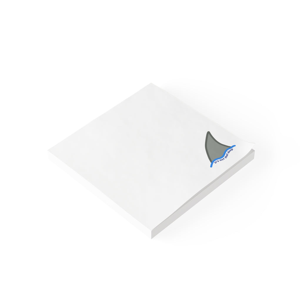 Shark Fin Post-it® Notes — Cute Ocean Sticky Pads ("It’s not that deep")