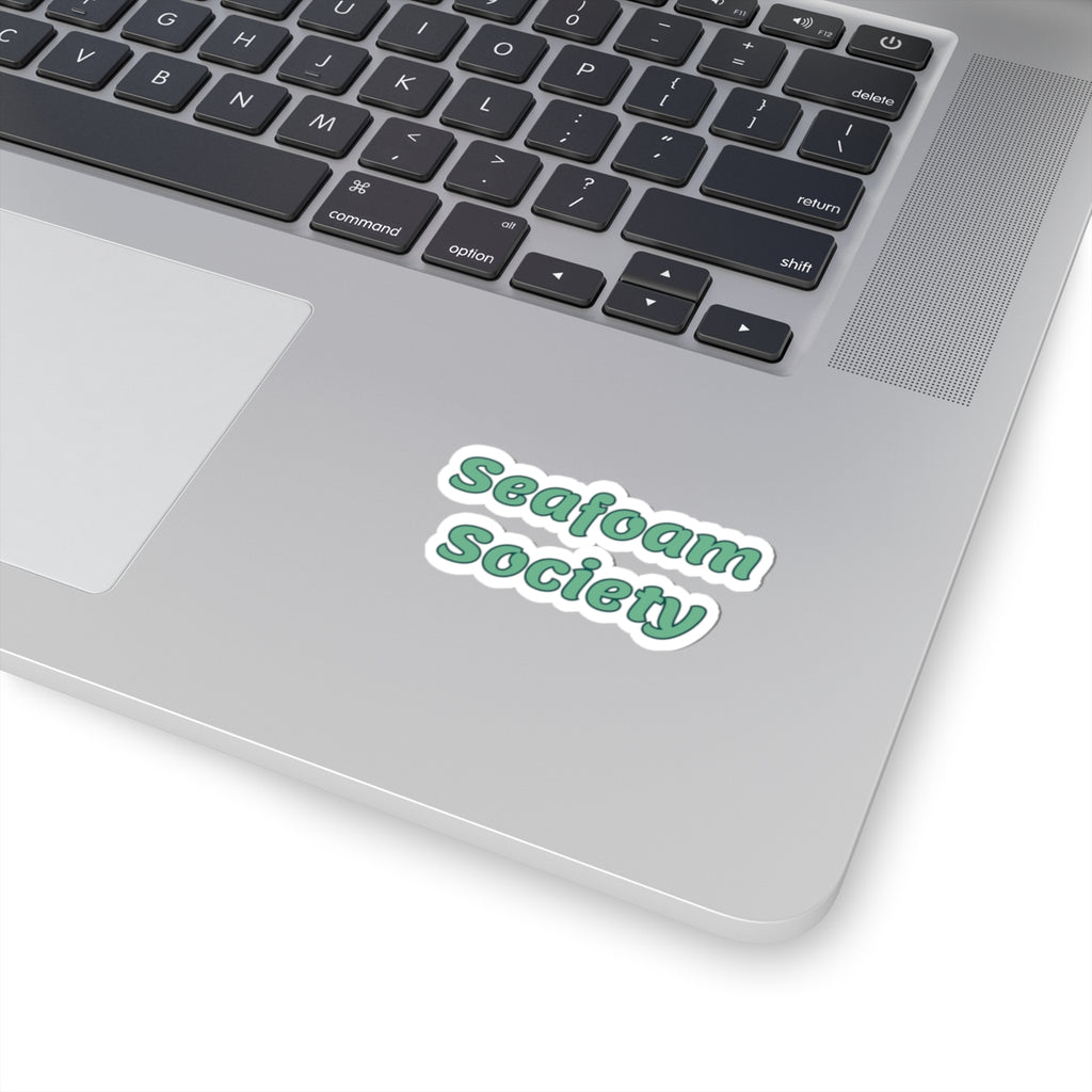 Seafoam Society Sticker — Retro Teal Decal