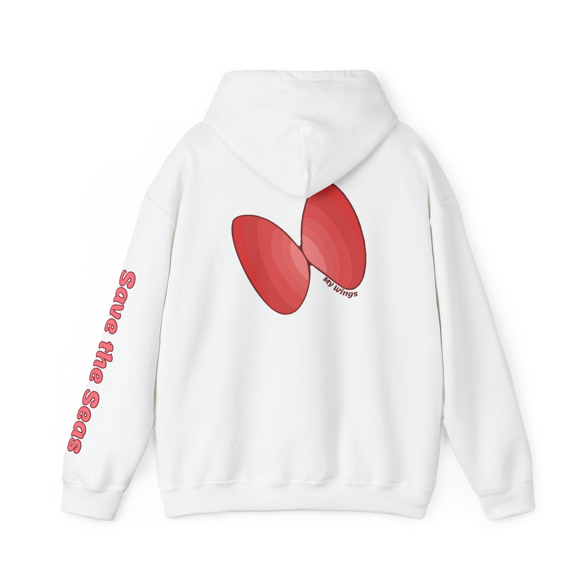Save the Seas Hoodie — Marine Conservation Graphic Hooded Sweatshirt