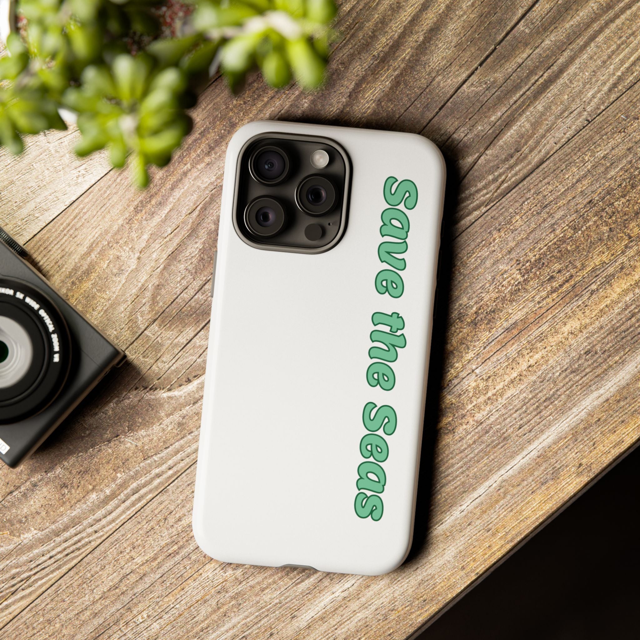 Save the Seas Phone Case - Eco-Friendly Ocean Conservation Protective Case