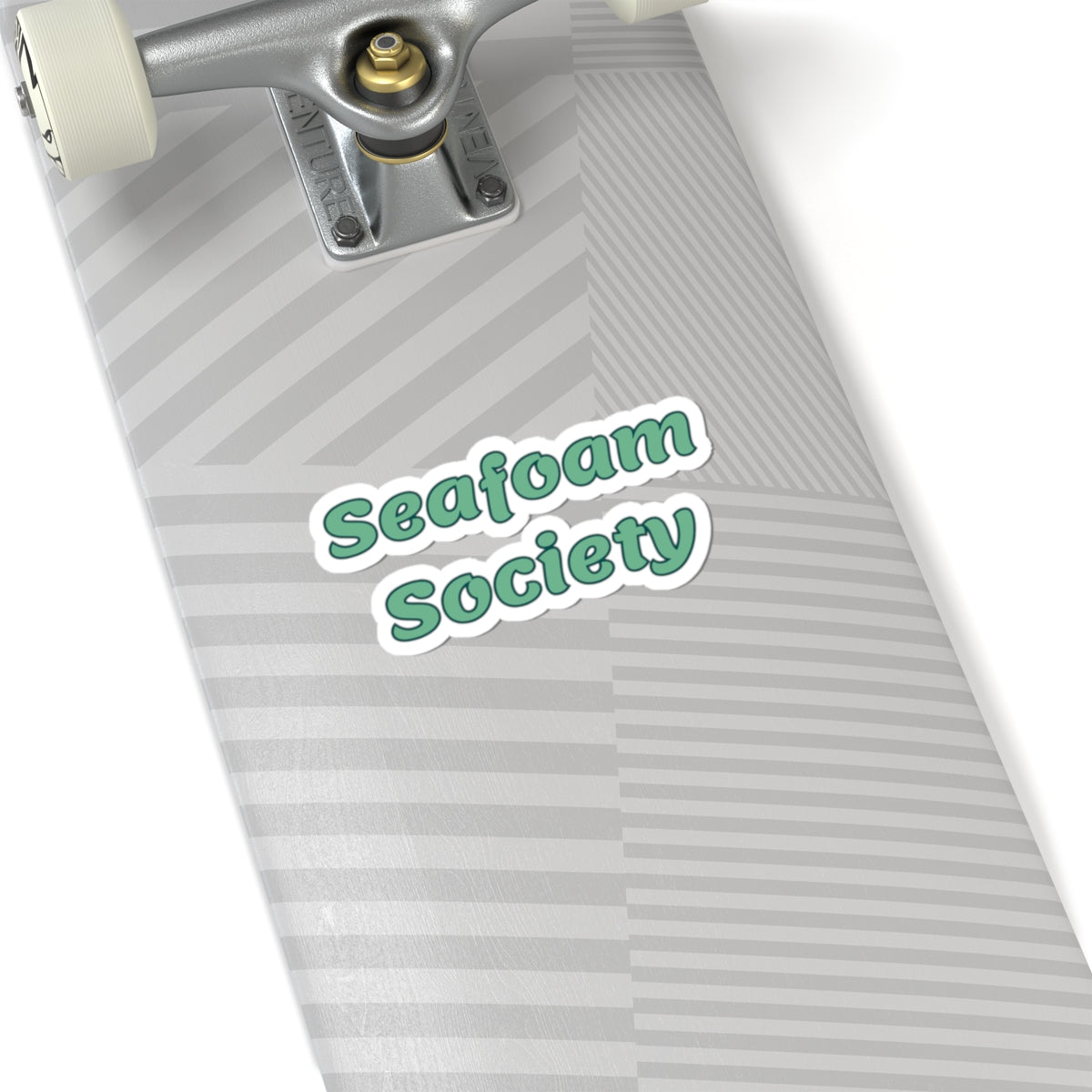 Seafoam Society Sticker — Retro Teal Decal