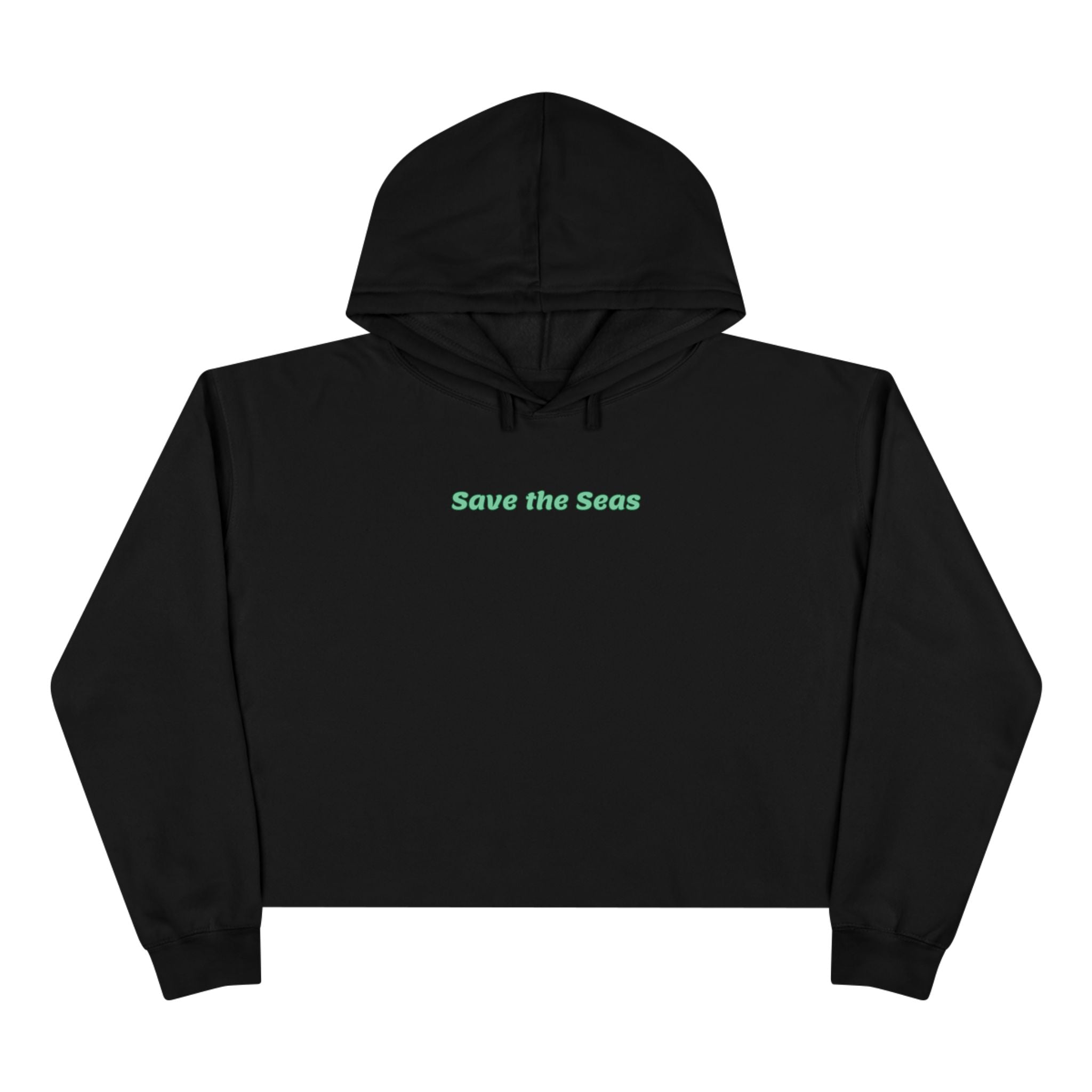 Save the Sea Crop Hoodie