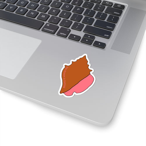 Conch Shell Kiss-Cut Sticker